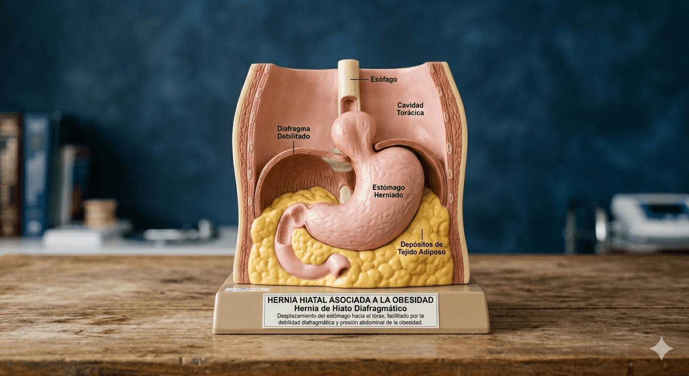 HERNIA HIATAL Y DE PARED ABDOMINAL ASOCIADA A LA OBESIDAD
